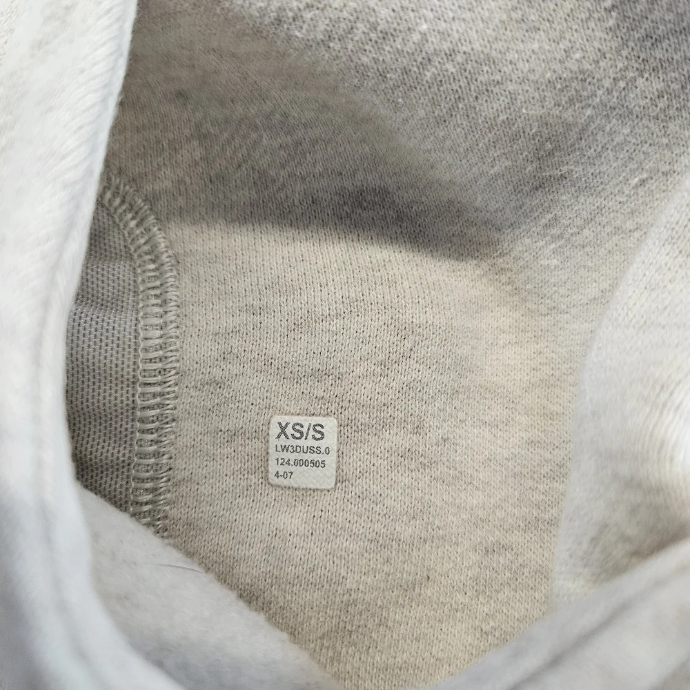 Lululemon LW3DUSS Scuba Oversized Half-Zip Hoodie in Grey XSmall - Picture 3 of 10